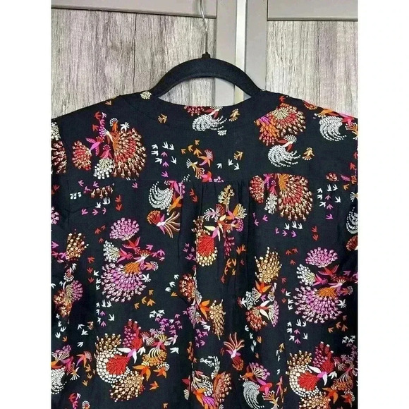 Anthropologie Conversations Top Small 28 of 52 Long sleeves Button Front - Picture 7 of 9